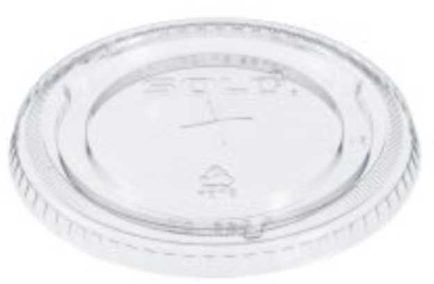 Dart Solo Ultra Clear Straw Slot Lid -- 1000 Per Case