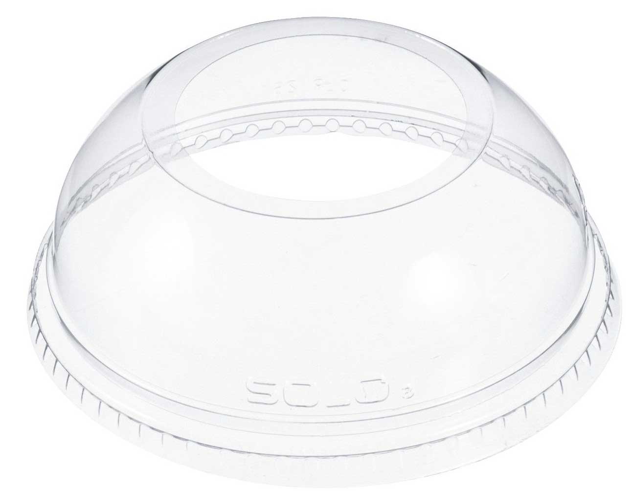 Solo Clear Pet Dome Lid With 1.9 Inch Hole For Cup -- 1000 Per Case