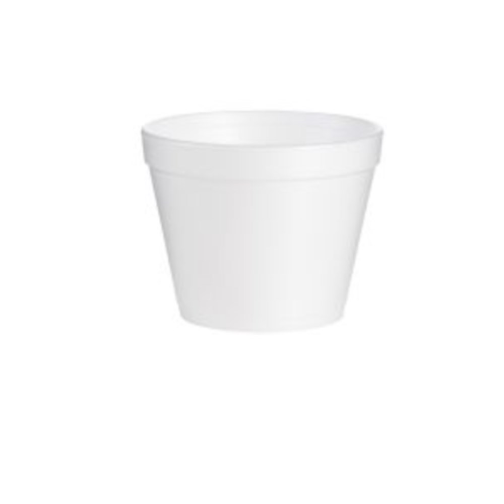 J Cup White Eps Insulated Squat Container, 24 Ounce -- 500 Per Case