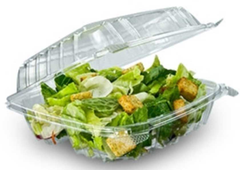 Staylock Oriented Polystyrene Clear Square Hinged Lid Sandwich Container, 5.3 X 5.4 X 2.6 Inch -- 500 Per Case