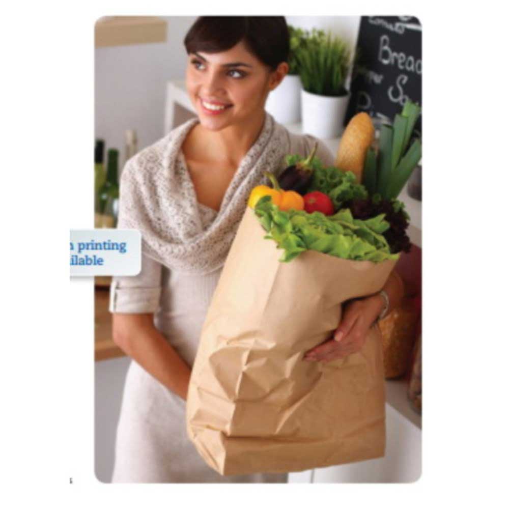 Duro Bag Kraft Virgin Paper Sos Bulwark Grocery Bag, 7.75 X 4.81 Inch, 400 Per Bundle