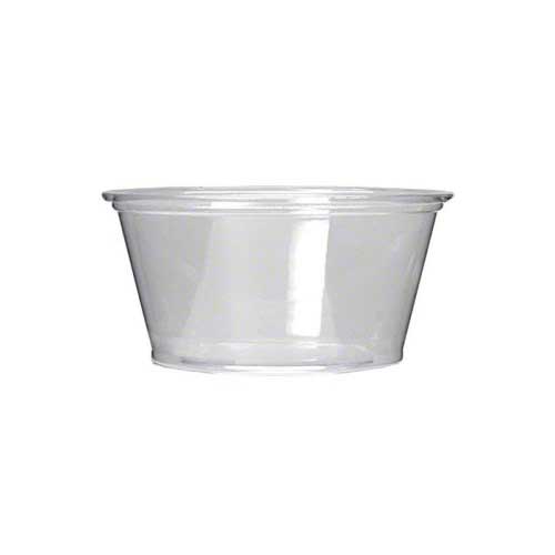 Fabri-kal Translucent Polystyrene Portion Cup, 2 Ounce -- 2500 Per Case