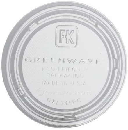 Greenware Clear Plastic Flat Round Lid For Portion Cups -- 2000 Per Case