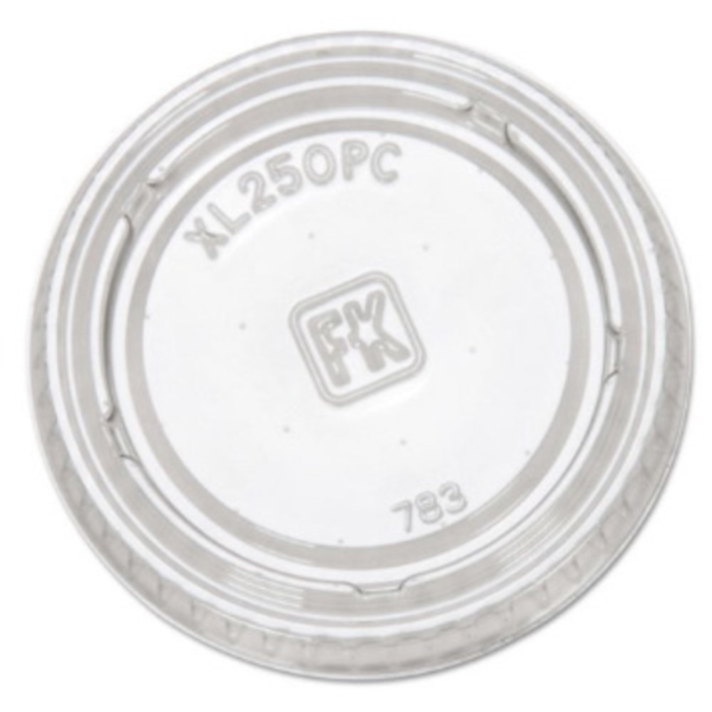 Fabri-kal Clear Pet Portion Cup Lid Only -- 2500 Per Case