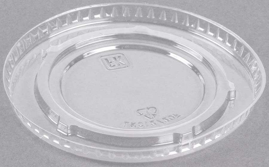 Fabri-kal Pet Clear No Slot Flat Lid Only -- 1000 Per Case