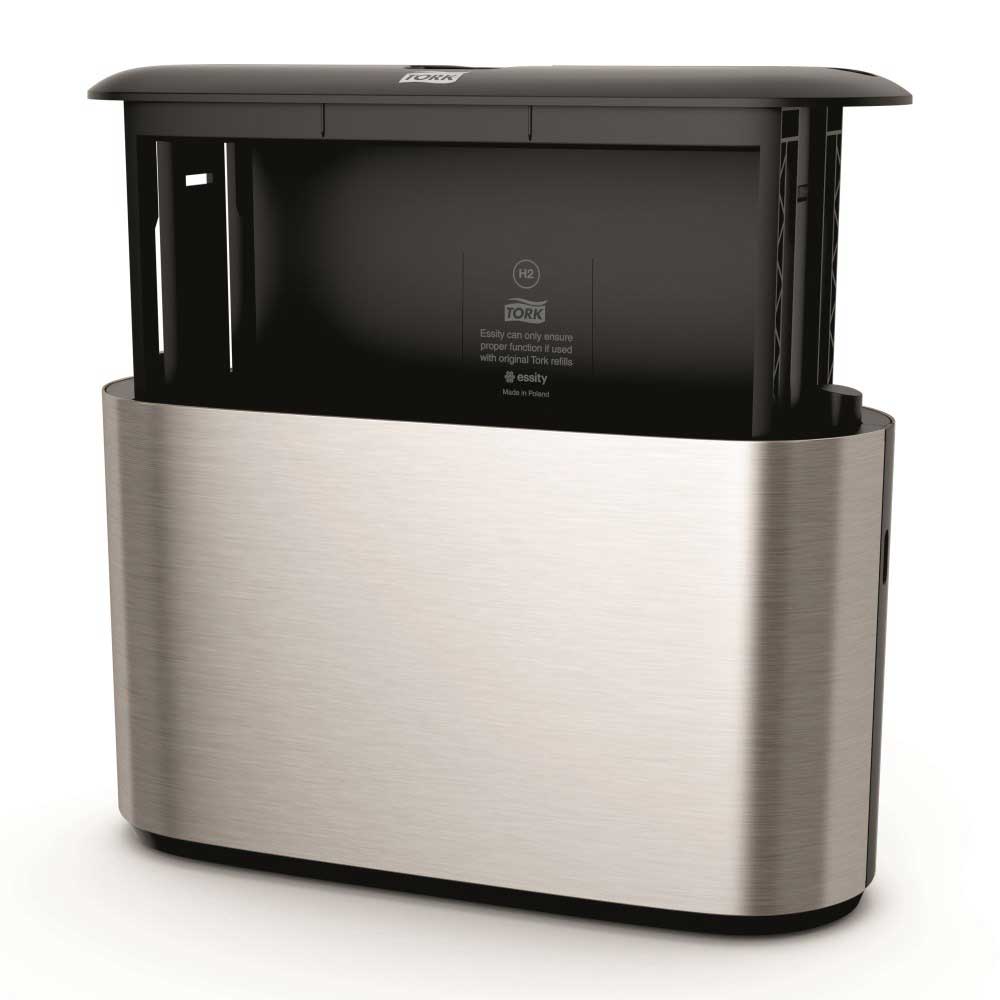 Tork Xpress Elevation Stainless Nonp Countertop Multifold Hand Towel Dispenser, 7.9 X 12.7 X 4.6 Inch