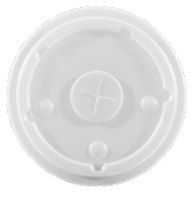 Graphic Packaging Clear Polystyrene Translucent Flat Lid Fits 14/16/22 Ounce Cup -- 1000 Per Case