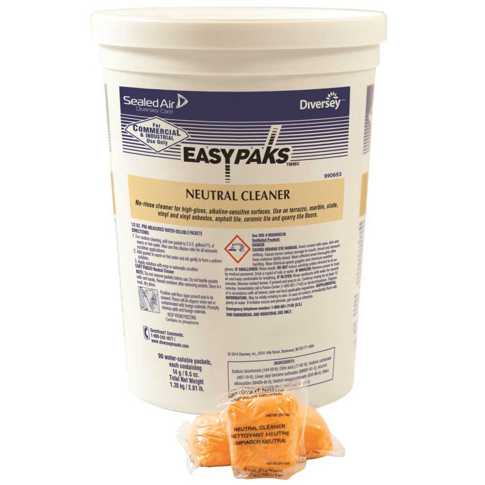 Easy Paks Orange Neutral Cleaner, 2.81 Pound -- 180 Per Case
