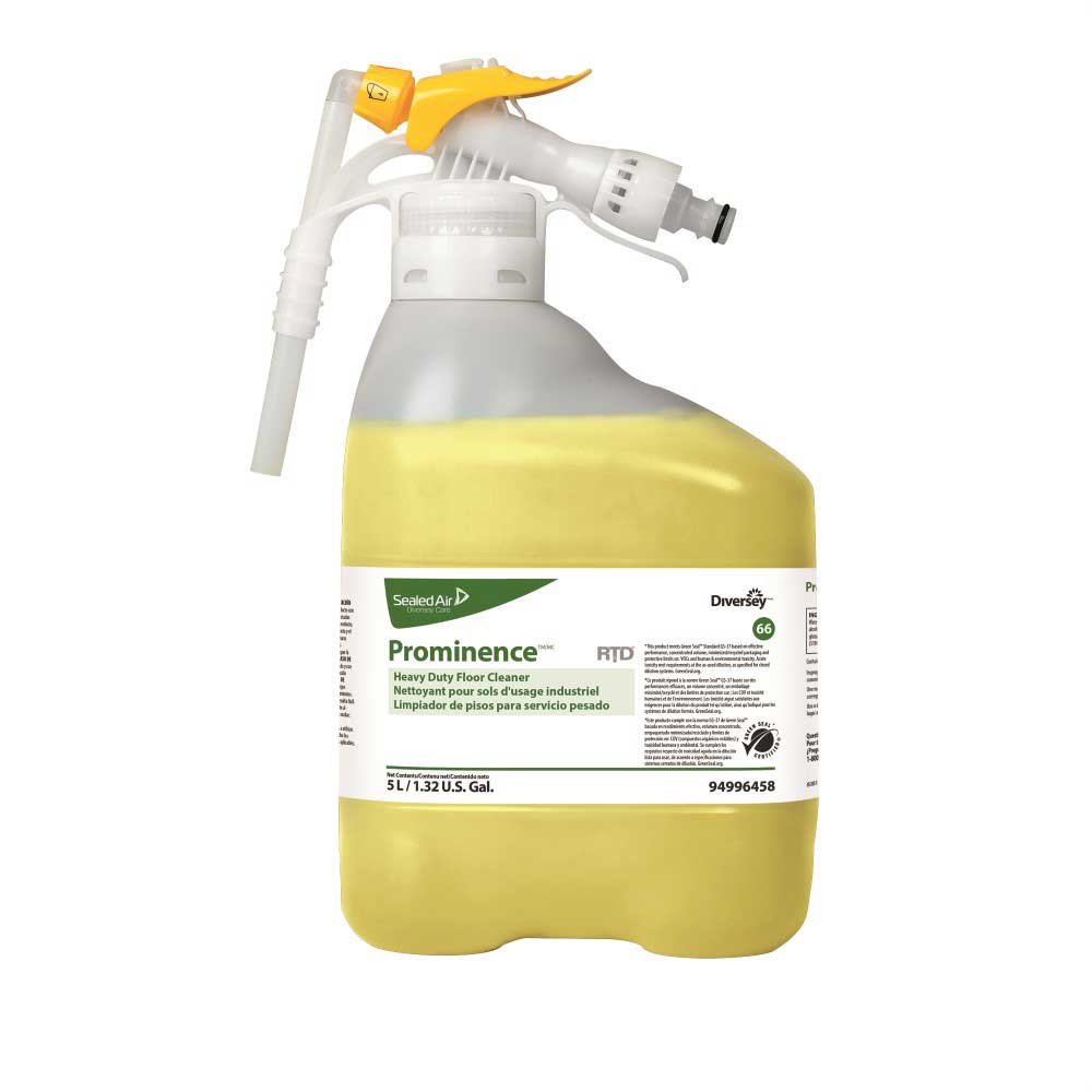Diversey Prominence Yellow Fruity Scent HeavyDuty Floor Cleaner, 5 Liter