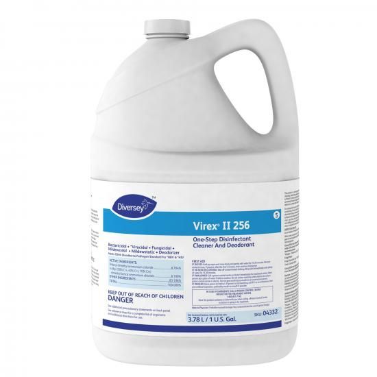 Diversey Virex Ii 256 One Step Disinfectant Cleaner And Deodorant, 1 Gallon -- 4 Per Case