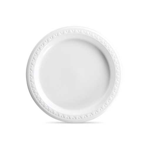 Chinet White Plastic Heavy Weight Round Plate -- 1000 Per Case
