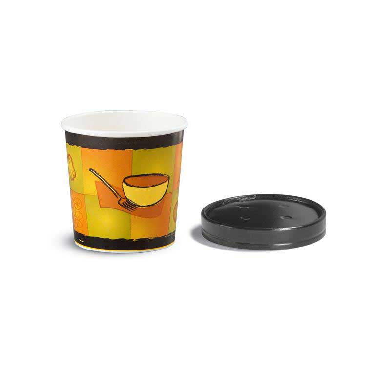 Huhtamaki Streetside Tall Paperboard Container with Vented