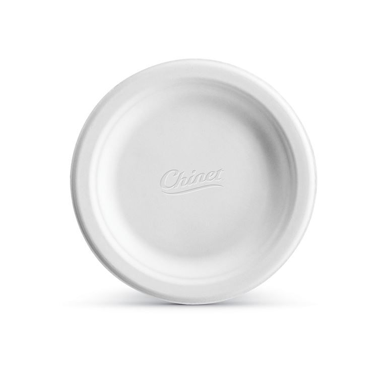 Chinet Classic Veneer White Molded Fiber Round Plate, 6.75 Inch -- 1000 Per Case