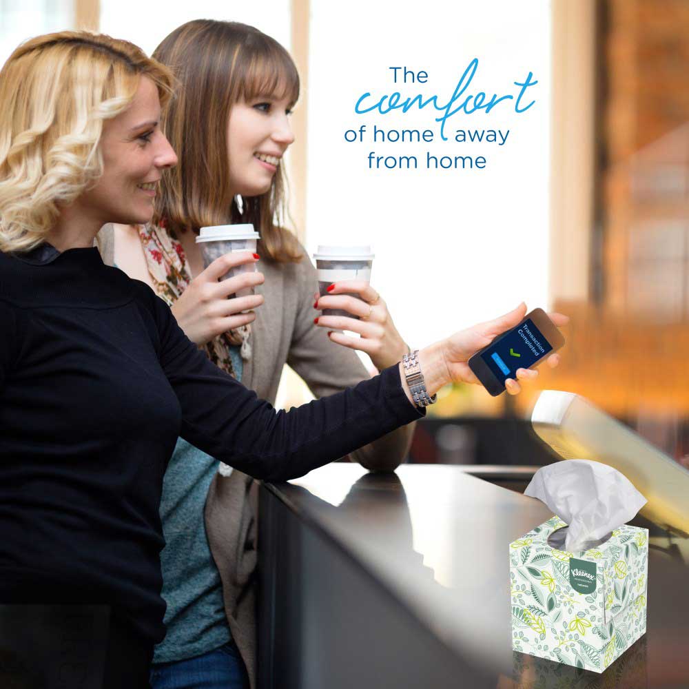 Kleenex White 2 Ply Paper Facial Tissue, 8.2 x 8.4 x 13.63 inch