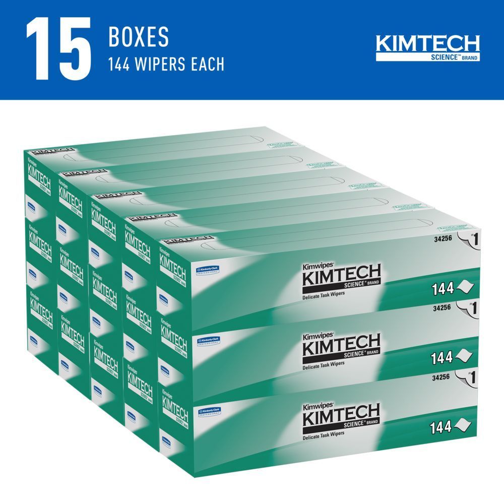 Kimtech Science Kimwipes White 1 Ply Delicate Task Wipes, 15 X 17 Inch -- 2100 Per Case