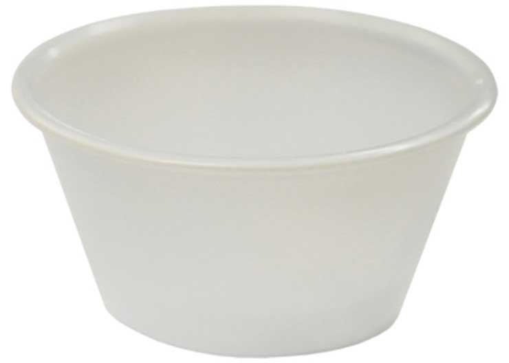 Pactiv Translucent Plastic Portion Cup, 2 Ounce Capacity -- 2400 Per Case
