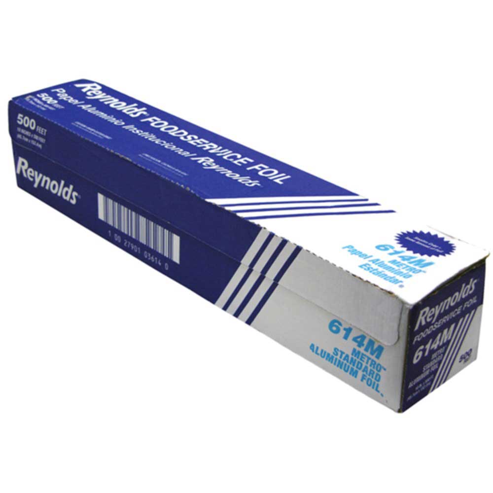 Pactiv Reynolds Metro Line Standard Aluminum Foil Roll, 18 inch x 500 Feet
