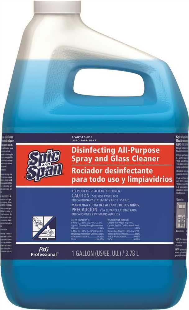 Spic And Span Disinfecting All-purpose Spray And Glass Cleaner Spray Refill, 1 Gallon -- 3 Per Case