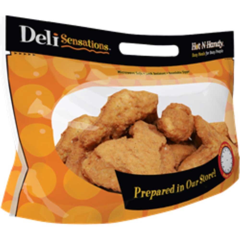 Transcontinental Robbie Number 1 Polyethylene Terephthalate Hot N Handy Wings To Go Bag, 9 X 7 X 4 Inch -- 250 Per Case