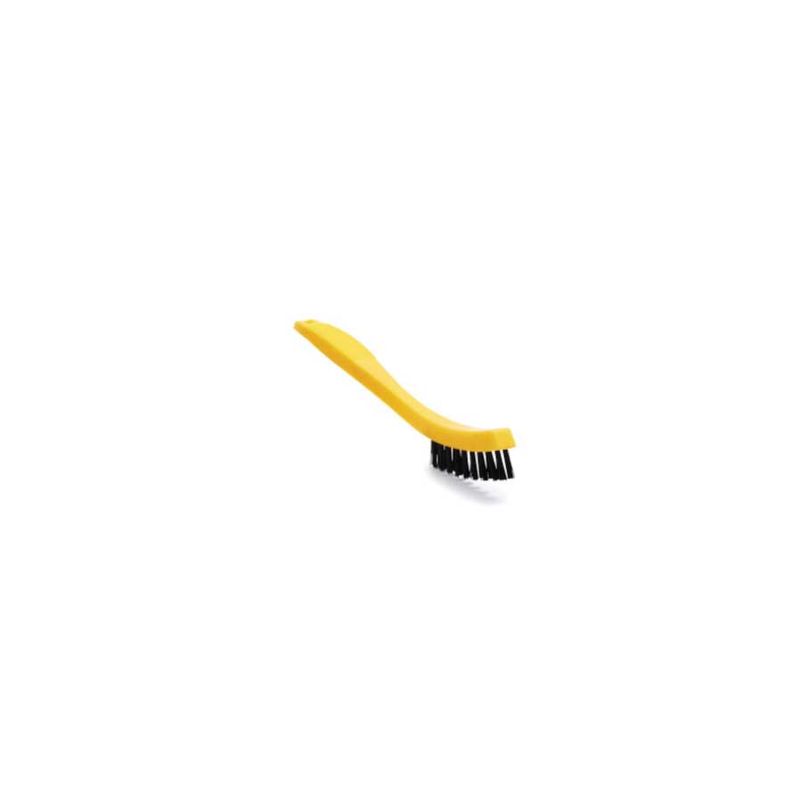 Rubbermaid Yellow Tile And Grout Brush With Black Bristles, 8 1/2 Inch -- 12 Per Case