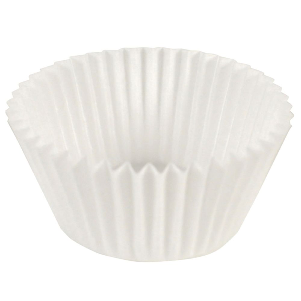 Hoffmaster White Fluted Paper Baking Cup, 3 inch -- 2000 per case