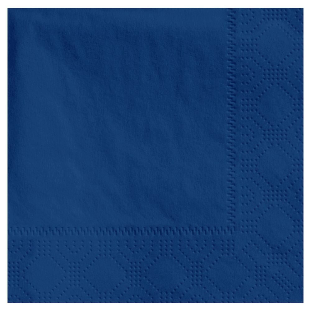 Hoffmaster Paper 2 Ply 1/4 Fold Regal Embossed Navy Blue Square Beverage Napkin, 4.75 inch -- 1000 per case