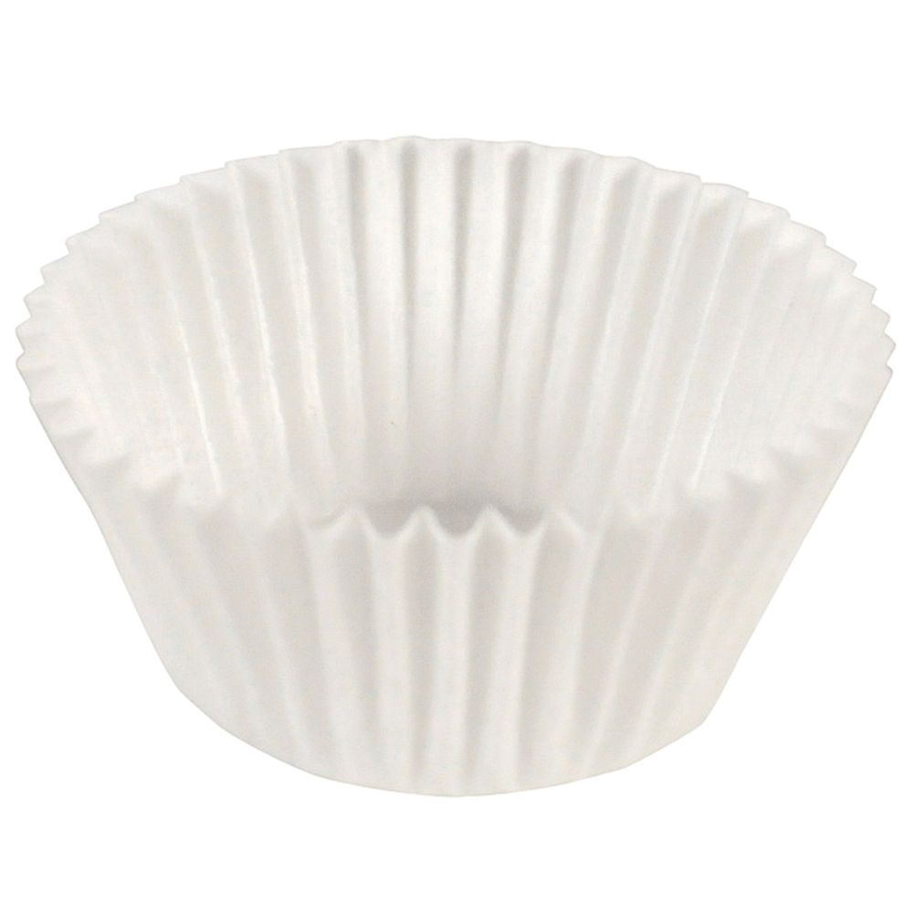 Hoffmaster White Paper Fluted Baking Cup, 2.5 inch -- 2000 per case