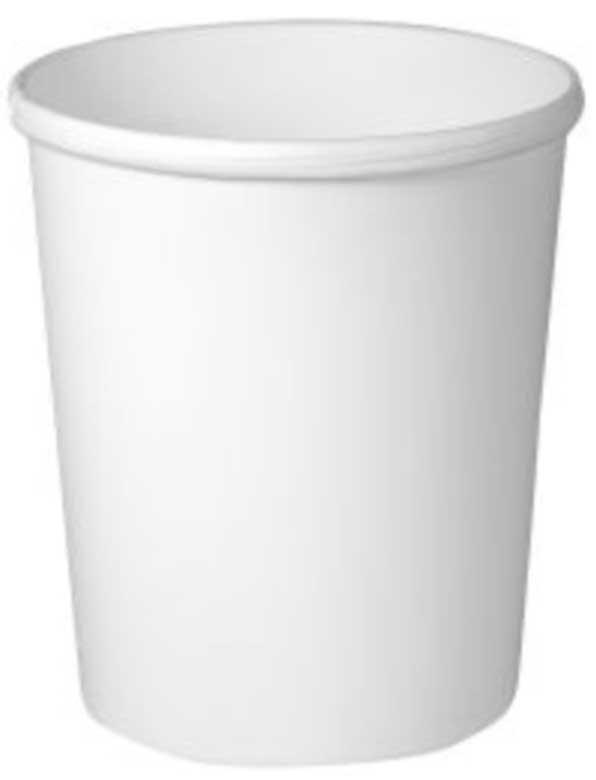 Solo Flexstyle White Double Sided Poly Paper Food Container, 32 Ounce -- 500 Per Case