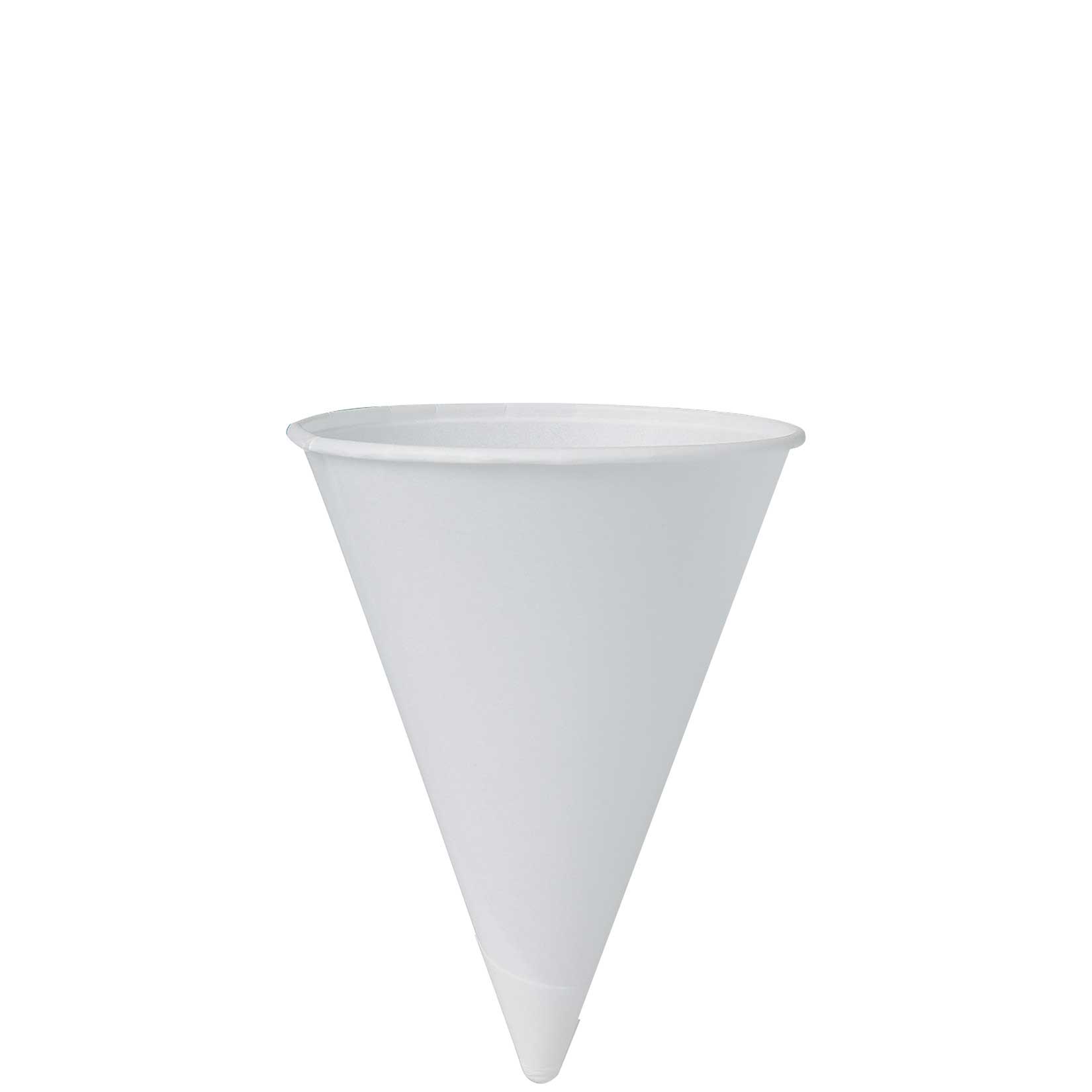 Solo Bare by Solo EcoForward White Treated Paper Cone Water Cup