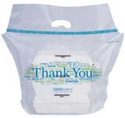 Hilex Poly Thank You Load And Seal Polyethylene Natural 1.5 Mil Tamper Evident Delivery Bag, 21 X 17 X 9 Inch -- 500 Per Case