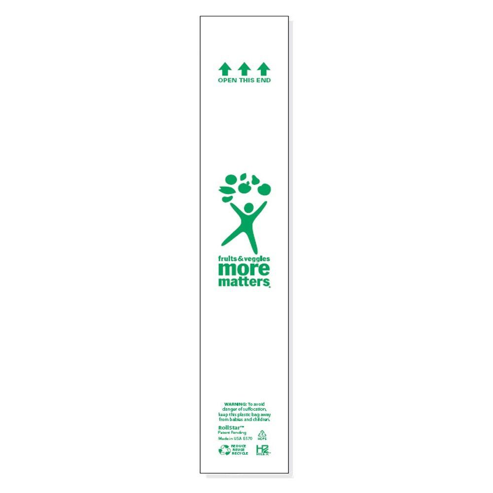 Rollstar Ez Open Large Natural Produce Bag, 20 X 15 Inch -- 3000 Per Case