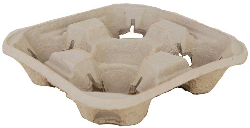 Southern Champion Molded Fiber 4 Cup Drink Carrier, 8 To 32 Ounce -- 300 Per Case