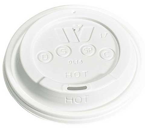 Wincup Handi-kup White Plastic Drink Thru Dome Lid Only -- 1000 Per Case