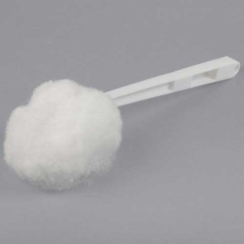 Acs Industries White Acrylic Yarn Puff Bowl Mop, 13 Inch -- 100 Per Case