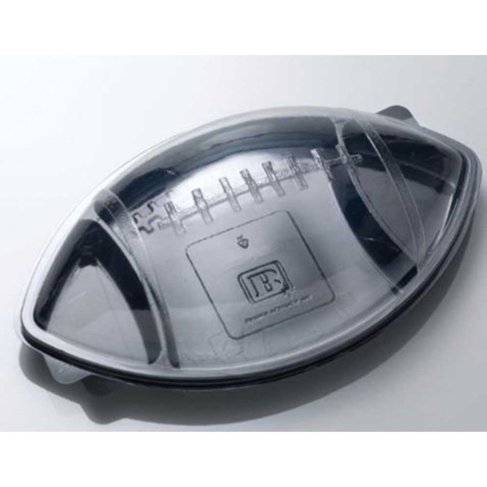 Bardes Plastics Black Pet Football Container With Dome Cover, 76 Ounce -- 25 Per Case