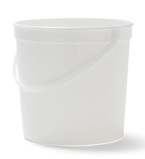 Berry Global White Hdpe Round Container, 1.25 Gallon Capacity -- 100 Per Case