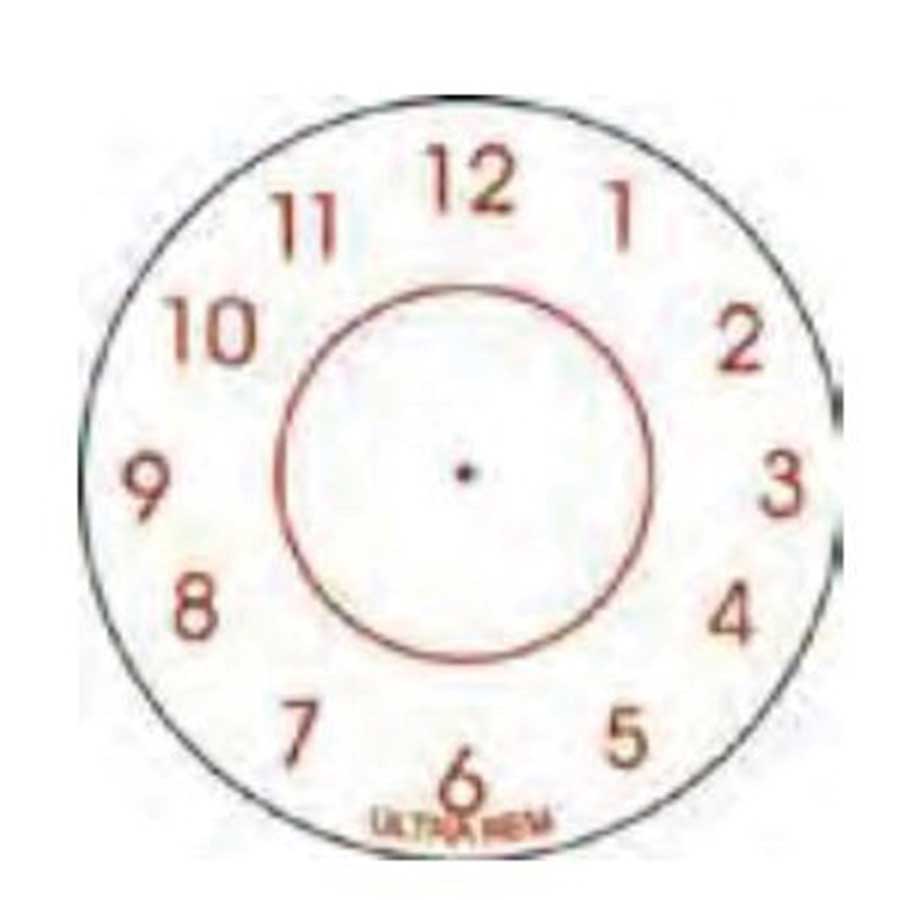 Bollin Small Blank Clock Label, 1.25 Inch, 1000 Per Roll