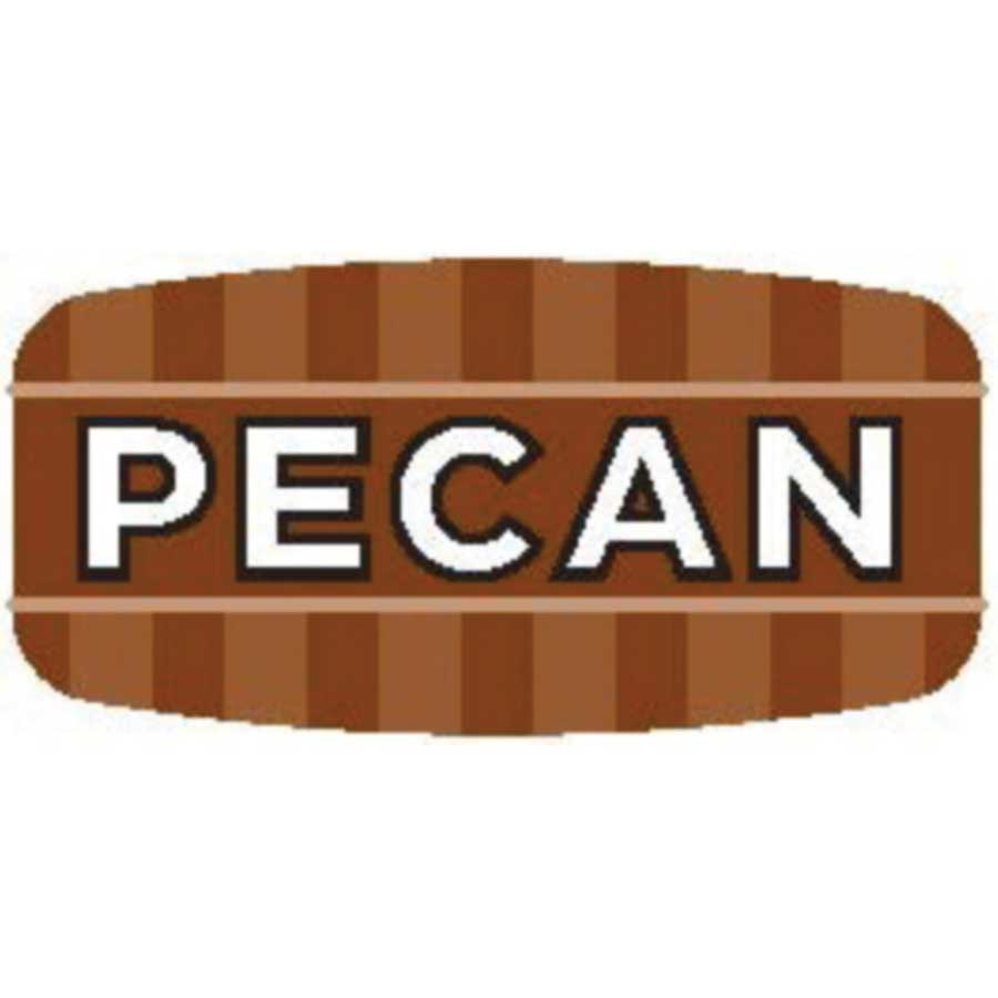 Bollin Mini Pecan Flavor Label, 0.625 X 1.25 Inch, 1000 Per Roll
