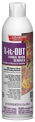Champion Sprayon X-it-out Vandal Mark Remover, 17.5 Ounce -- 12 Per Case