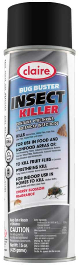 Claire Bug Buster Insect Killer, 20 Ounce Aerosol Can -- 12 Per Case