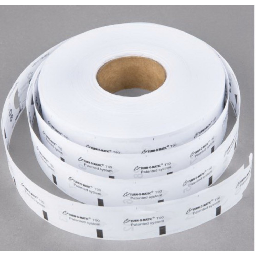 Turn-o-matic White Paper Take A Number Ticket Roll For D900 Turn O Matic Ticket Dispenser -- 4000 Per Case