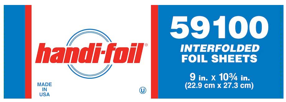 Handi-foil Silver Aluminum Foil Sheet, 9 X 10.75 Inch -- 3000 Per Case