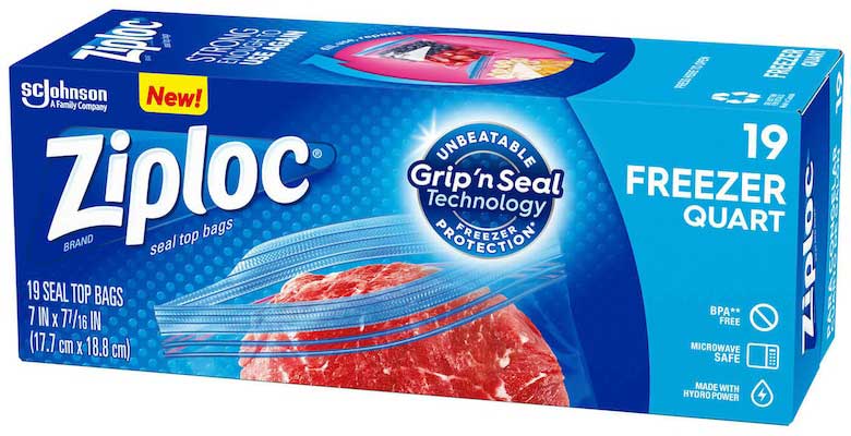 Large freezer ziploc 2025 bags