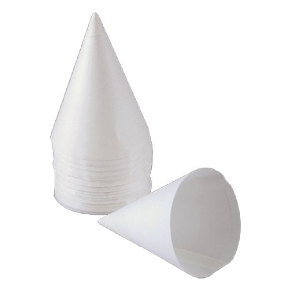 Genpak Rolled Rim Paper Cone Water Cup, 4 Ounce Capacity -- 5000 Per Case