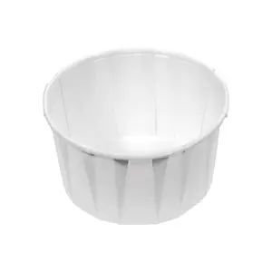 Genpak White Paper Portion Cup, 4 Ounce Capacity -- 5000 Per Case