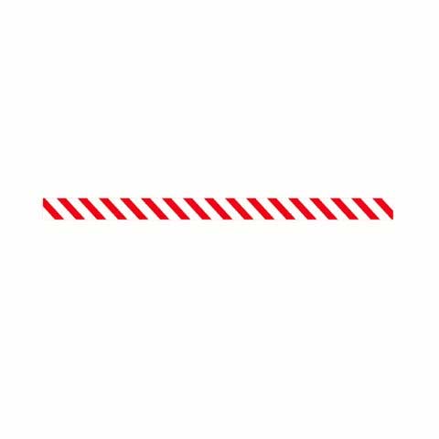 T & T Industries Red/wht Twistem Paper, 3/16 X 3.5 Inch, 2000 Per Box