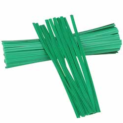 Twist-ems Green Paper Twist Tie, 2000 Per Box