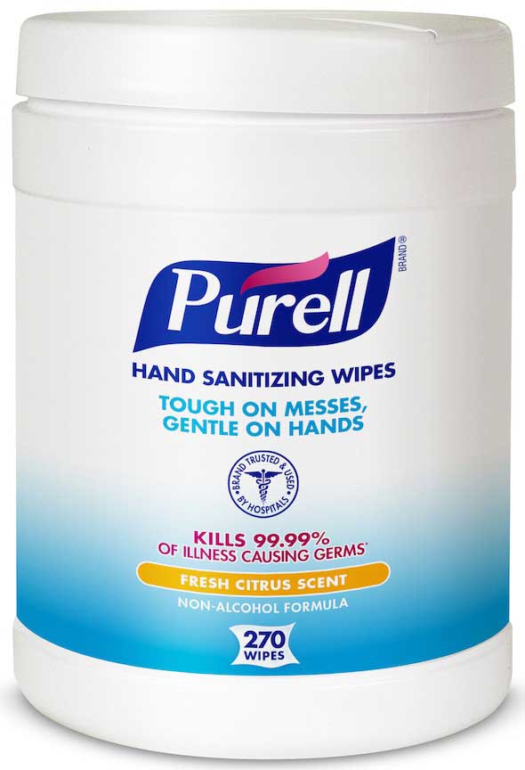 Purell White Sanitizing Wipe, 5.13 X 5.13 X 7 Inch, 270 Count -- 6 Per Case