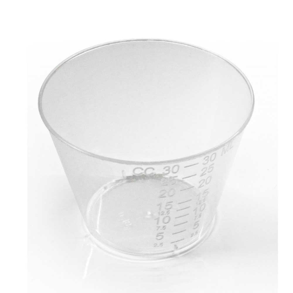 Dynarex Clear Polypropylene Disposable Graduated Medicine Cup, 1 Ounce -- 5000 Per Case