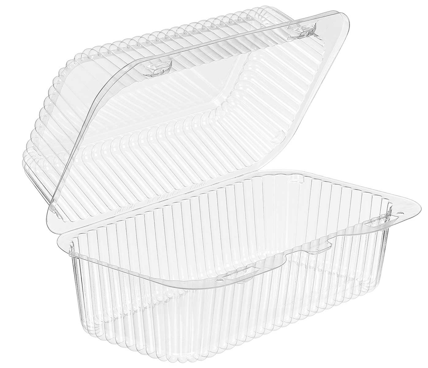 Inline Plastics Pete Clear Hinged Loaf Container, 7-3/8 x 3.75 x 3-7/16 ...